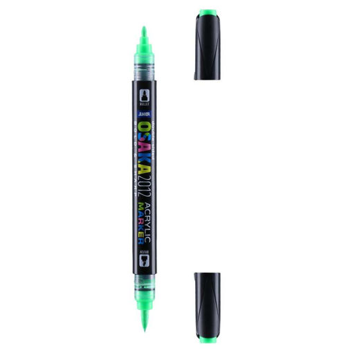 Picture of JUNIOR ACRYLIC MARKER DUAL 1.2MM NEON GREEN